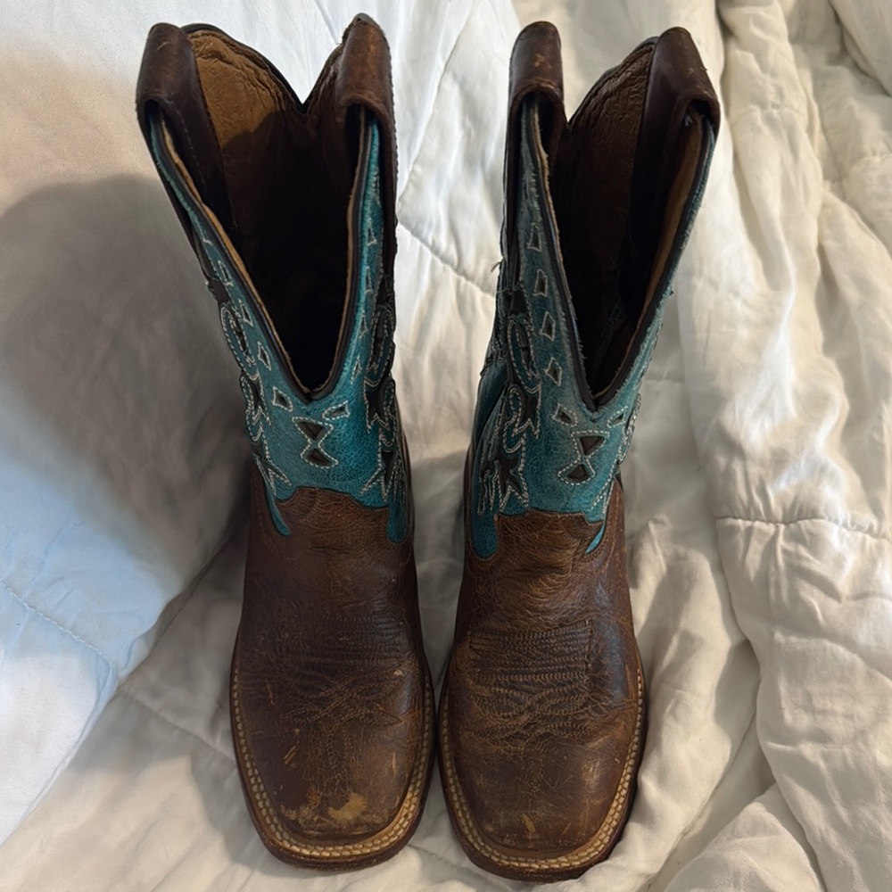 Boulet Boys Cowboy Boots Size 11